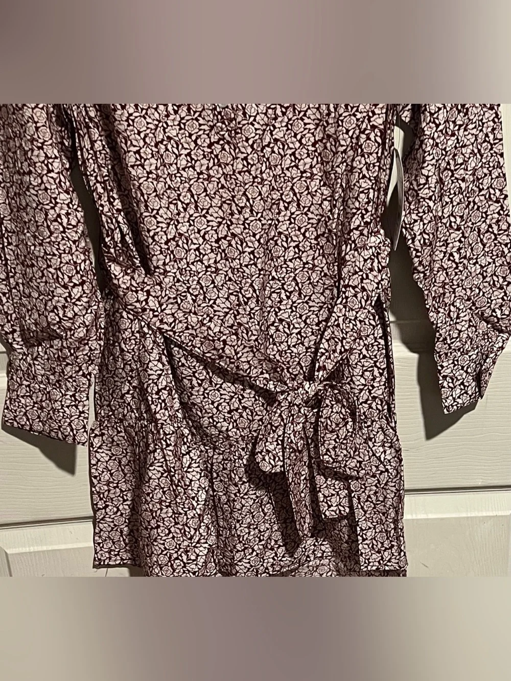Time & Tru Lightweight Long Sleeve Relaxed Fit Mini Summer Dress Size Large NWT
